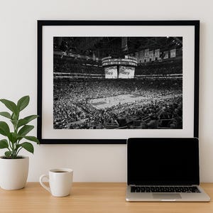 TD Garden Boston Celtics Basketball Stadion Druck, Schwarz Weiß Druck, Basketball Foto, NBA