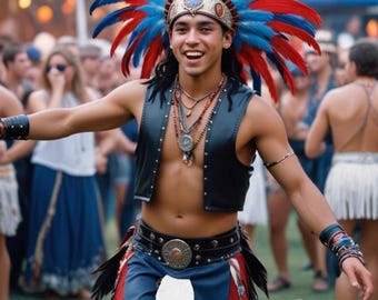 Handmade Black Sheep Leather Bar Vest