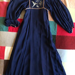 Beautiful vintage dress by Janice Wainwright, the iconic late English fashion designer, size 10.