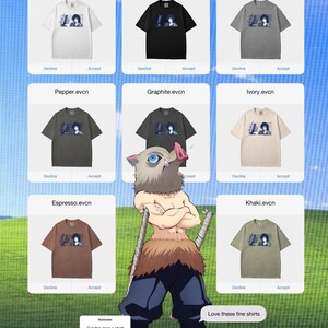 May include: A range of t-shirts in colours such as white, black, grey, pepper, graphite, ivory, espresso, and khaki. Each shirt displays a graphic design and the text "White.evcn", "Black.evcn", "Grey.evcn", "Pepper.evcn", "Graphite.evcn", "Ivory.evcn", "Espresso.evcn", and "Khaki.evcn".