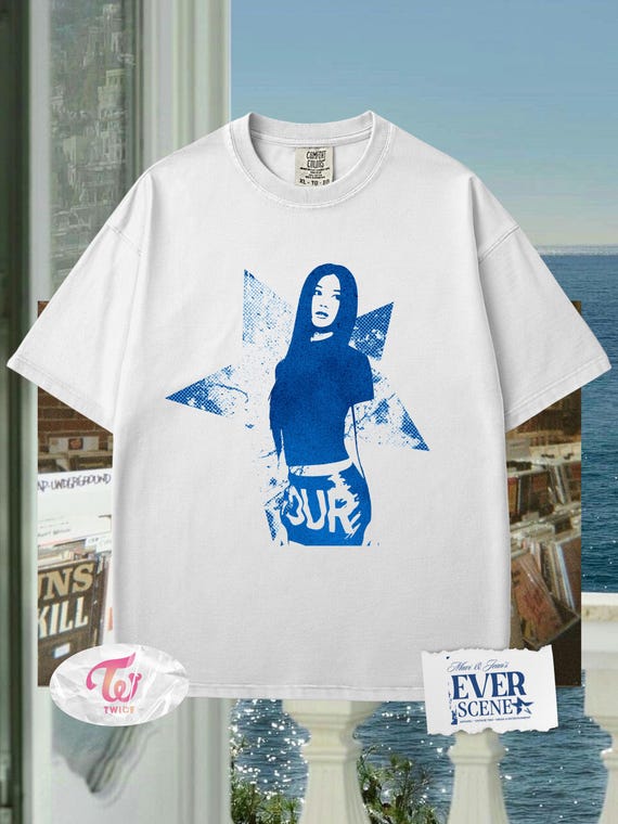 Sana Twice Shirt Comfort Colors, Vintage Style Aesthetic KPop Merch, This Is For World Tour Graphic T-Shirt Unisex, Gift for Once Fans
