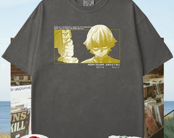 Zenitsu Agatsuma Retro Anime Shirt, Vintage Demon Slayer Anime Character T-Shirt, Kimetsu No Yaiba Unisex Tee, Apparel Gift for Anime Lovers