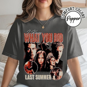 Comfort Colors I Know What You Did Last Summer Halloween Shirt, Croaker Queen Movie Inspired Shirt, Helen Shivers 90s Style Vintage Shirt