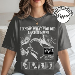 Comfort Colors I Know What You Did Last Summer Halloween Shirt, Croaker Queen Movie Inspired Shirt, Helen Shivers 90s Style Vintage Shirt