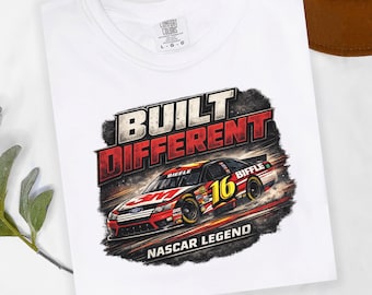 Comfort Colors Built Different Stock Car Legend Racing Shirt, RIP Greg Biffle T-Shirt
