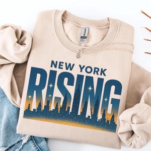 New York Rising Sweatshirt, Zohran Mamdani Sweatshirt, Political Activist Hoodie, Progressive Democrats Apparel