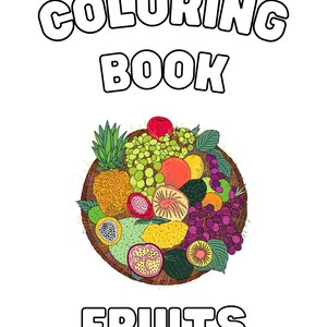 Obst Malbuch: 15 Malseiten für Kinder & Erwachsene (PDF Download)
