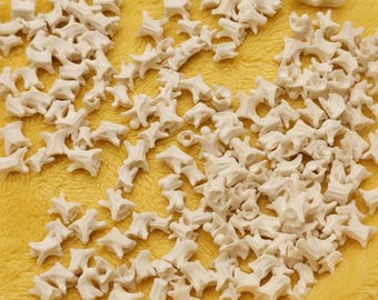 20 kręgów węża z etycznych źródeł | Polerowane lub niepolerowane kości do wyrobu biżuterii i sztuki osobliwości