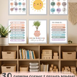 Calm Corner Prints: Strategieën om de klas te kalmeren, Gevoelenskaart (Digitale download 8,5 x 11 inch)