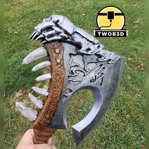 World of Warcraft Gorehowl Axe, naturlig storlek 1m Cosplay-rekvisita, handgjord WoW-vapenreplika, samlarobjekt av orkkrigare