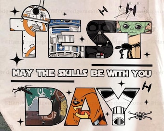 Comfort Colors® Test Day Shirt, May The Skills Be With You T-shirt, Star Wars Teacher Shirt, Funny Exam Day Shirt, Student Testing Week Tee