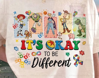 It’s Ok To Be Different Toy Story Autism Awareness Comfort Color® Shirt, Disney To Autism And Beyond Autism Mom Shirt, SPED Teacher Gift