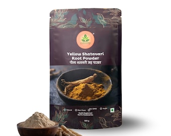 Yellow Shatavari Root Powder – Ayurvedic Hormone Balance, 100g