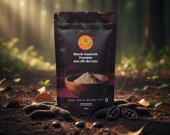 Black Kaunch Seed Powder – ayurvedisch vitaliteitssupplement, 100 g