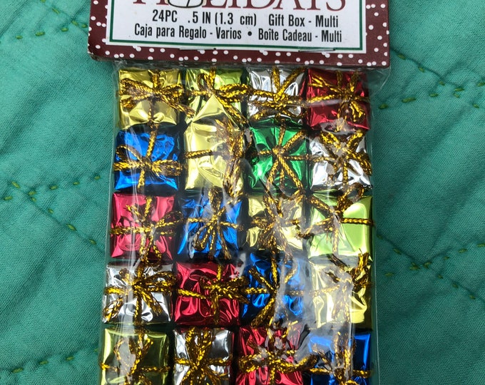 Miniature Gift Boxes 1/2 Inch Package of 24 Miniature Etsy