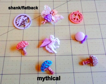 Magical and Mythical or Lavender Fairies flatback embellishments from the Jesse James Dress It Up Co- scrapbooking, crafting, card making