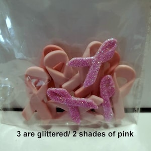 Pink Ribbon Breast Cancer Awareness theme Dress It Up Buttons shank/sew thru by Jesse James - embellishments, scrapbooking - CHOOSE STYLE