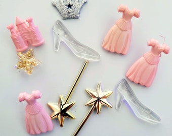 Princess Storybook Theme flatback/shank buttons/embellishments by Jesse James and Others - scrapbook, crafting - CHOOSE STYLE