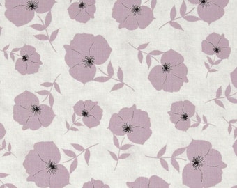 Twilight Tossed Floral Lavender premium cotton quilting fabric by Quilting Treasures - crafting, apparel -1 yard 34 inch piece