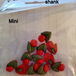 Various Packs of Flowers plastic Button Embellishments by Dress It Up - scrapbooking, sewing, gardening PLEASE SELECT COLOR