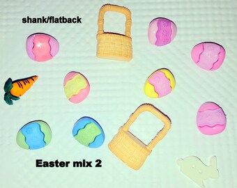 Easter Themed Button and Embellishment packs Dress It Up from Jesse James Button Co - spring holiday, easter bunny, card making, scrapbook