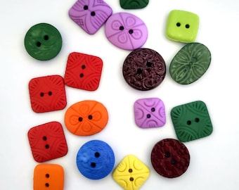 Assorted Packs of Various Shapes Buttons Embellishments by Dress It Up - scrapbooking, sewing, gardening PLEASE SELECT PACK