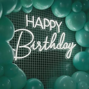 Happy Birthday Neon Sign – Custom Name Light for Party Decor & Celebration