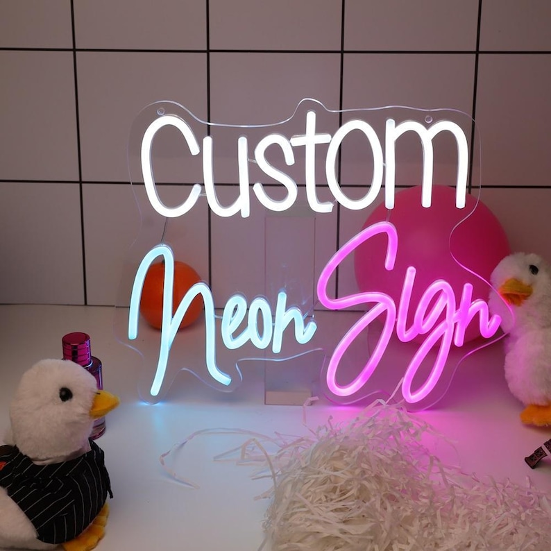 Custom LED Neon Sign, Unique Logo Wall Light, Brand Home Decor - Etsy