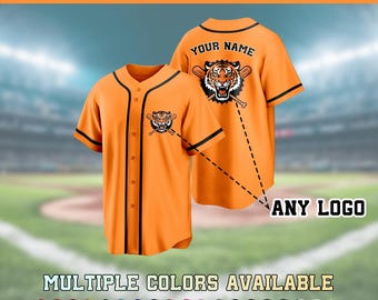 Custom Baseball Jersey, Logo Jerseys, Personalized Name/Number/Logo Shirt, Team Uniform, Printed/Stitched Jerseys, Gift for Fans/Kid/Youth