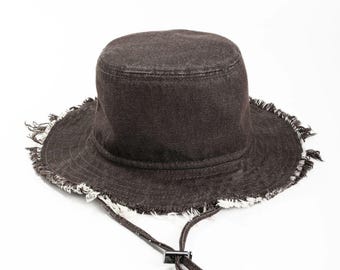 Sombrero Panamá Safari, Sombrero tipo pescador de mezclilla para verano, Sombrero unisex para vacaciones