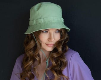 Sombrero Panamá Victory Olive para mujer, sombrero tipo pescador ligero para aventuras de verano.