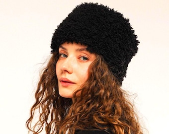 Cossack Hat, Faux Fur Bucket Hat for Unisex, Cozy Winter Headwear, Trendy Slavic Style