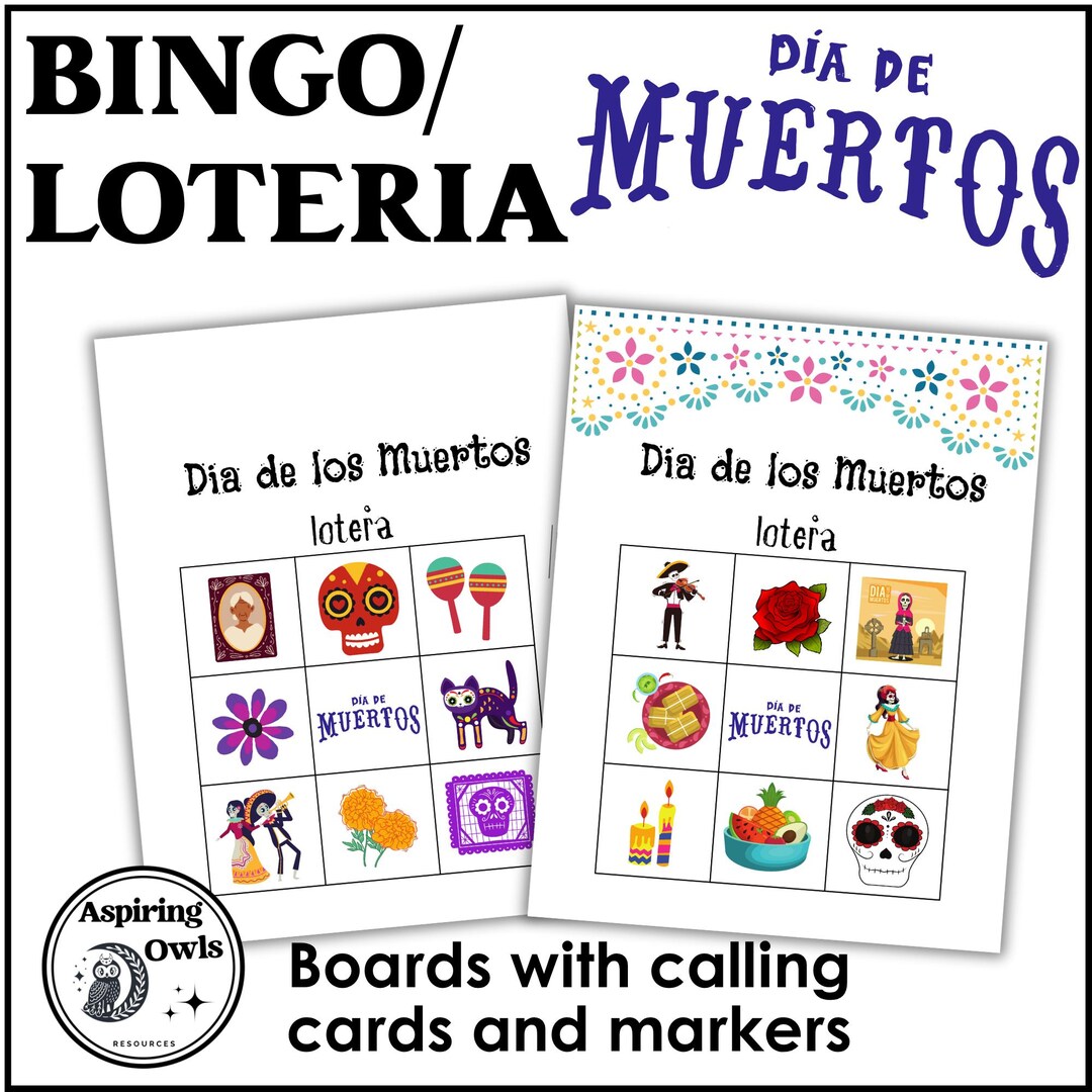 Día De Muertos Bingo Game | Bilingual Classroom Activity (printable) - Etsy