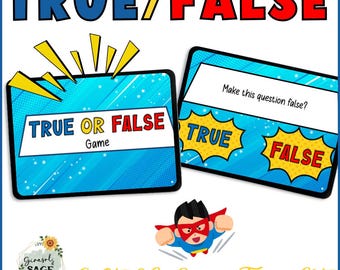 Editable True/False Digital Game Template | Classroom Review Activity | PPT & Google Slides | Teacher Resource | Digital Download