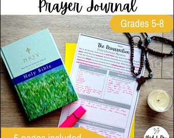 Rosary Journaling Worksheets: Catholic Lectio Divina Prayer Activity (Digital Download