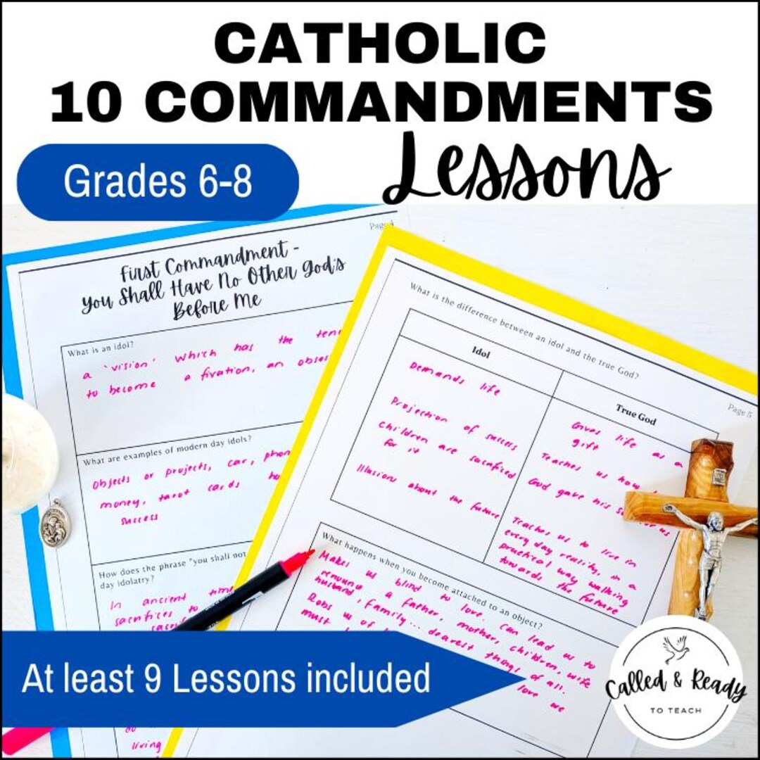 10 Commandments Lessons | Catholic Middle & High School Religious Ed ...