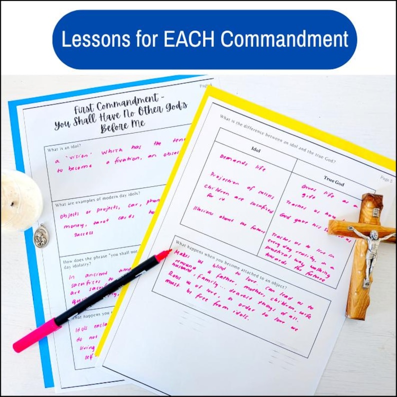 10 Commandments Unit | Lessons, Activities, Journal, Worksheets, Google ...