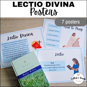 Catholic Lectio Divina Posters - Religion Classroom, Catechism Class and Homeschool Display | How to Pray - Prayer & Reflection Decor