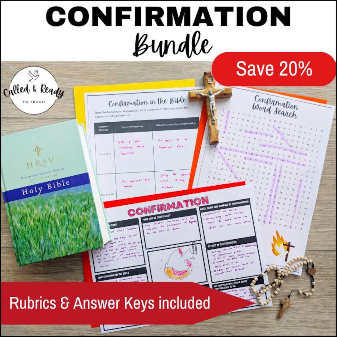 Catholic Sacrament of Confirmation Bundle | Activities, Catechism Study ...