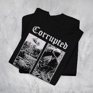 Camiseta de la banda Corrupted: Sludge Metal japonés, camiseta oscura imagen 2