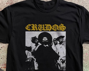 CRUDOS バンドTシャツ ブラック Mサイズ LOS CRUDOS T-shirt Punk Hardcore Infest Mk Ultra Spazz Dropdead