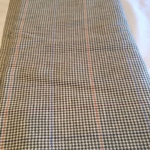 Handmade Grey Check Door Draft Stopper, 41 inch