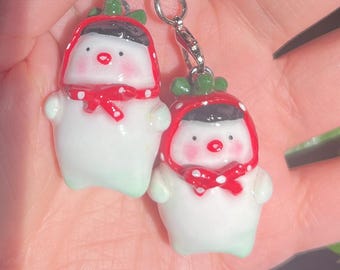 Handmade Polymer clay radiah key ring/ key chain/ bag charm