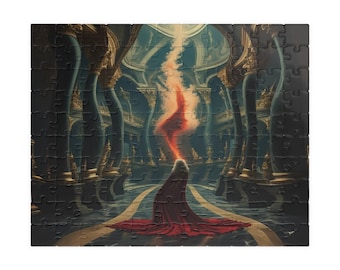 Mystischer Zauberer Tempel Puzzle - Fantasy Zauberer Puzzle (1014 Teile)