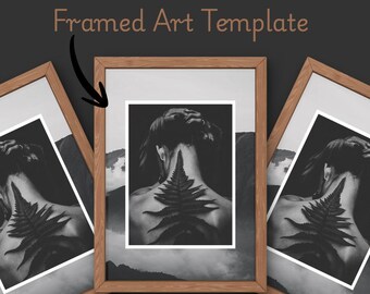 Minimalist Fern Leaf Print: Black and White Botanical Wall Art (Digital Download)