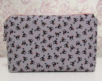 Halloween Cat Zipper Pouch // Travel & Organization Pouch