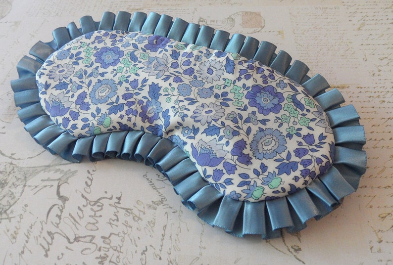 Liberty of London Floral Sleep Mask // Cotton & Satin Eye Mask Etsy