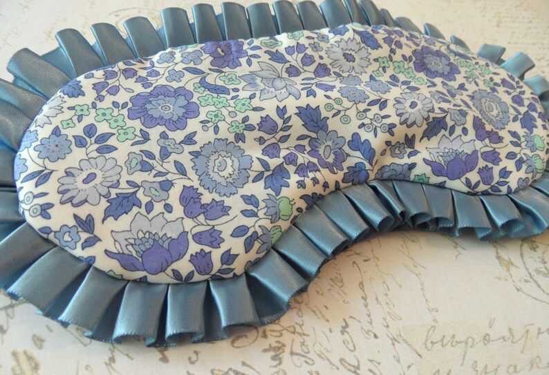 Liberty of London Floral Sleep Mask // Cotton & Satin Eye Mask Etsy