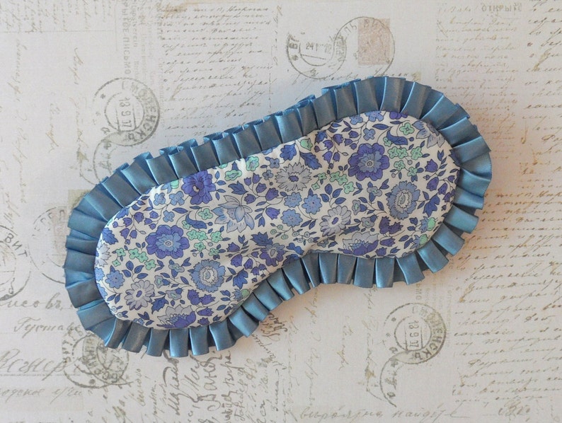 Liberty of London Floral Sleep Mask // Cotton & Satin Eye Mask Etsy