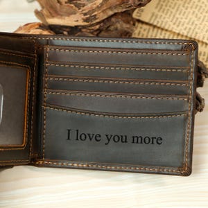 Fathers Day Gift for Dad,Personalized Wallet,Mens Wallet,Engraved Wallet,Groomsmen Wallet,Leather Wallet,Custom Wallet,Anniversary Gift
